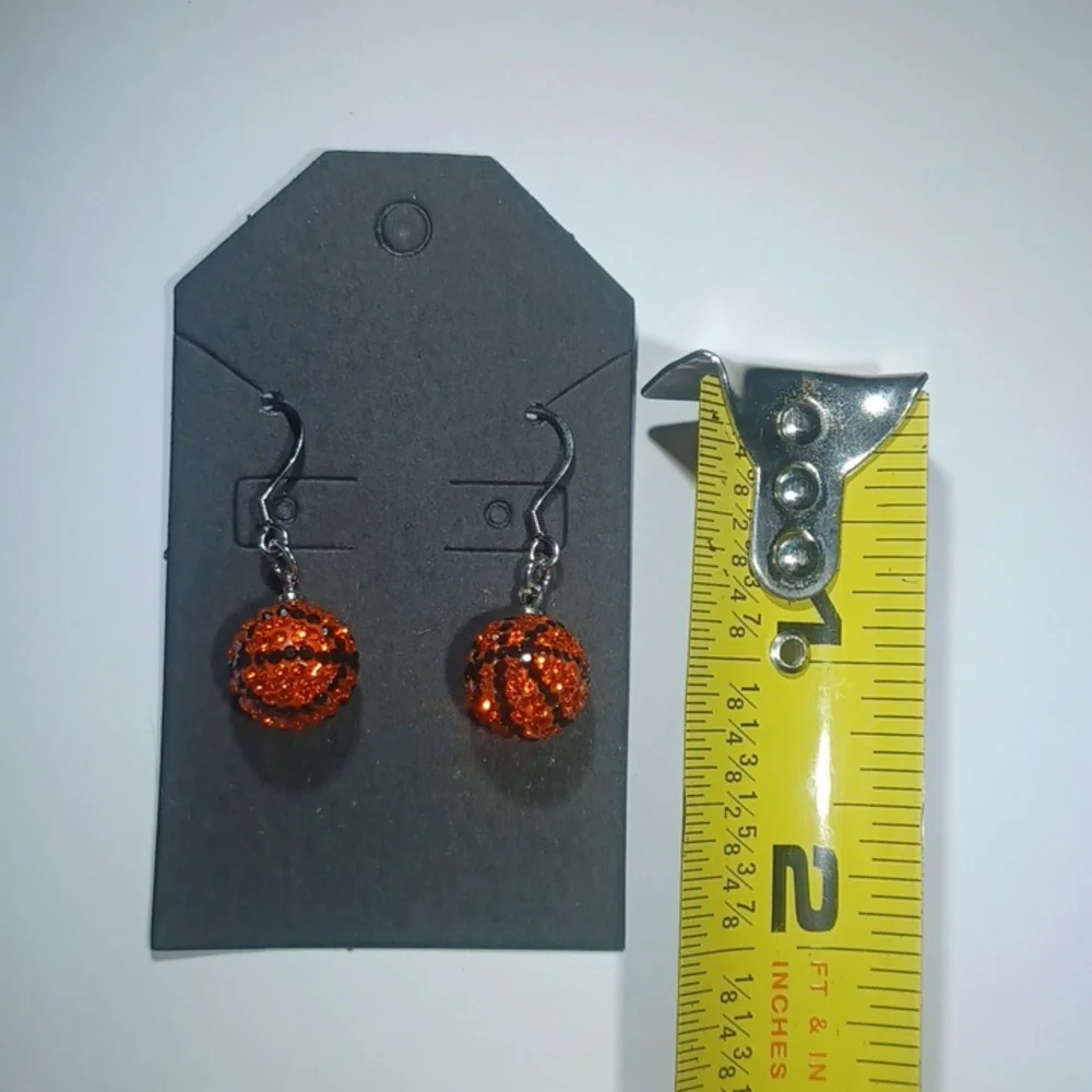 Basketball Earrings Handmade Host Pick - Picture 2 of 3